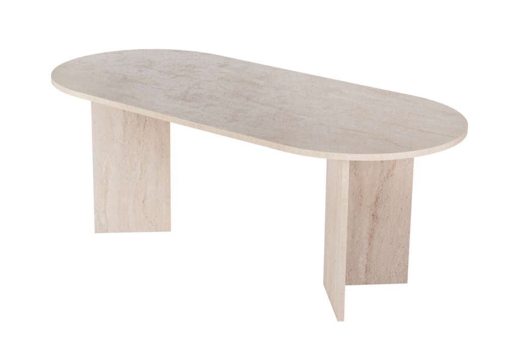 Table repas en bois beige