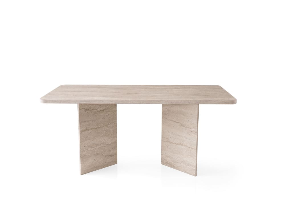 Table repas en bois beige