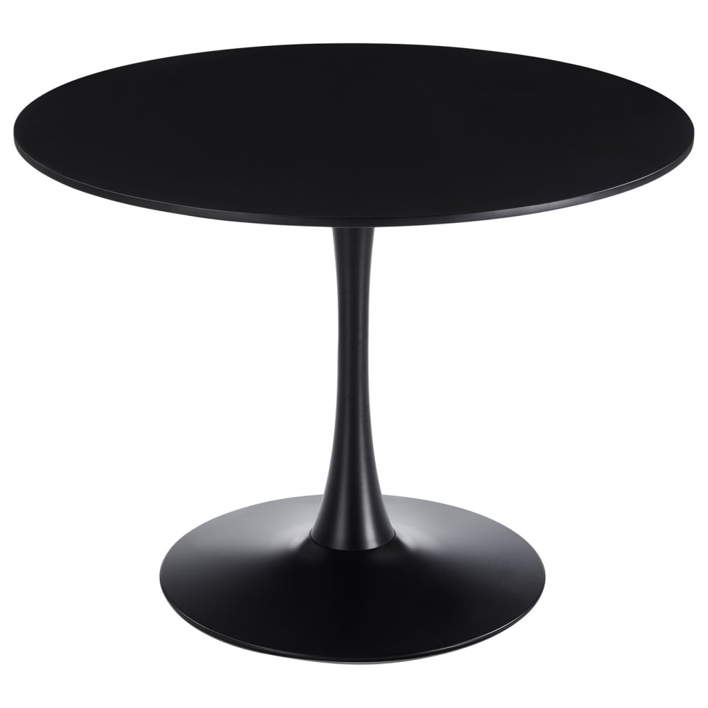 Table à manger ronde design moderne, Noir