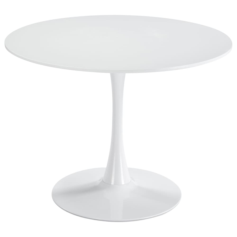 Table à manger ronde design moderne, Blanc
