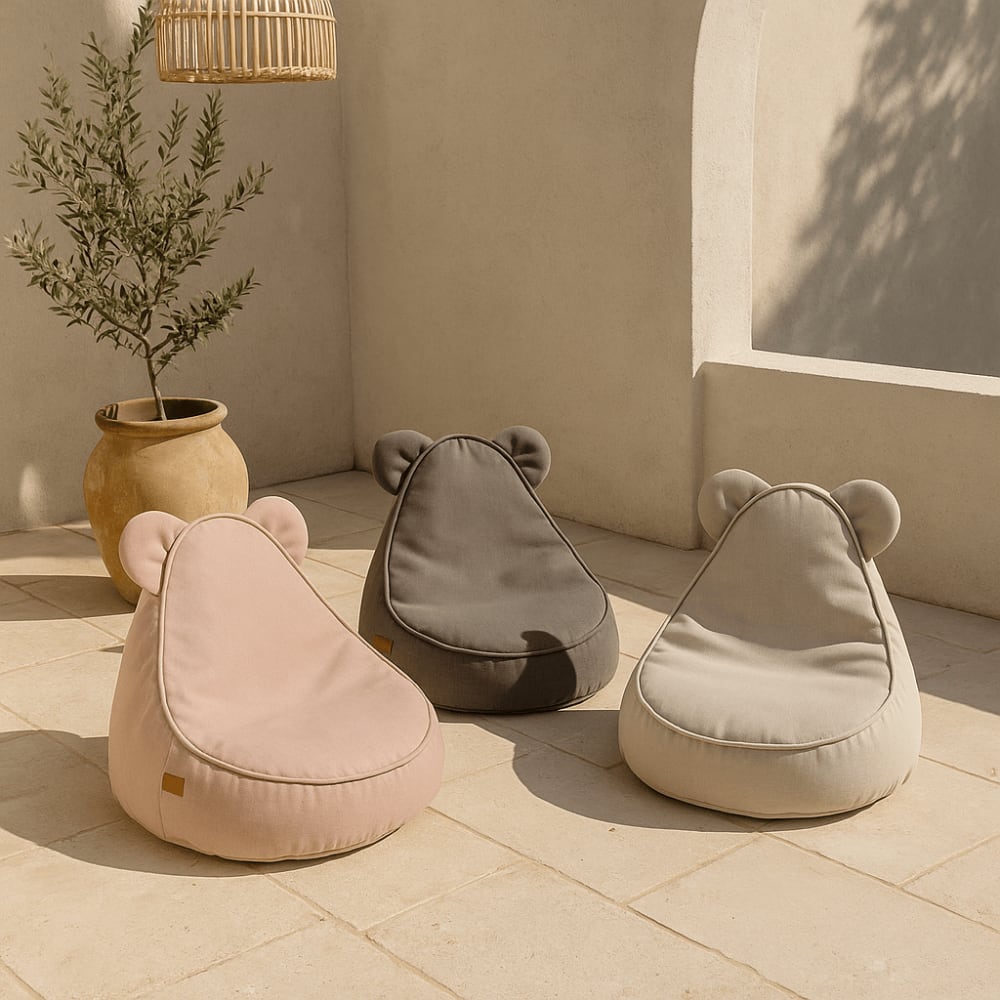 Kinder Sitzsack Bär Outdoor UV beständig - Maisons Du Monde