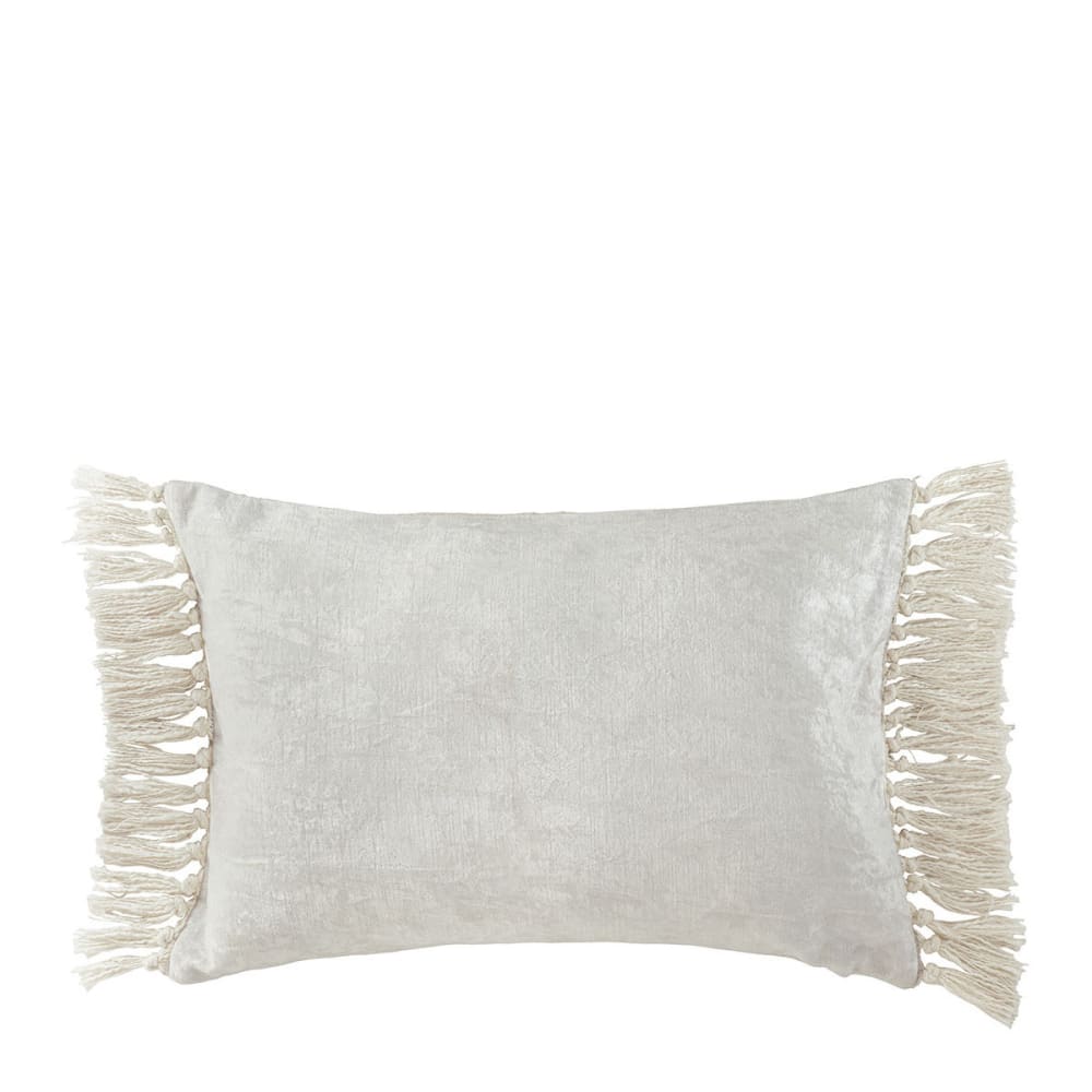 Housse de coussin en velours irisé - blanc - 60 x 40 cm