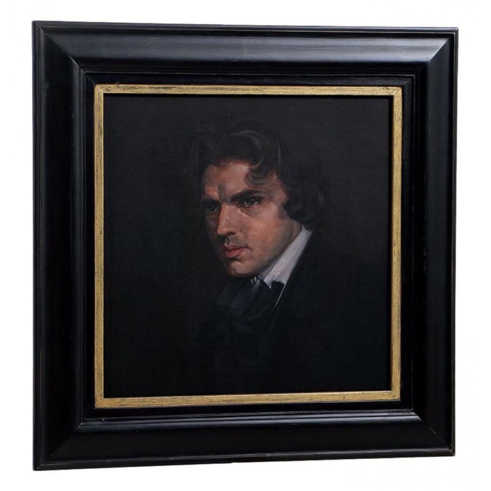 Portrait ancien en bois