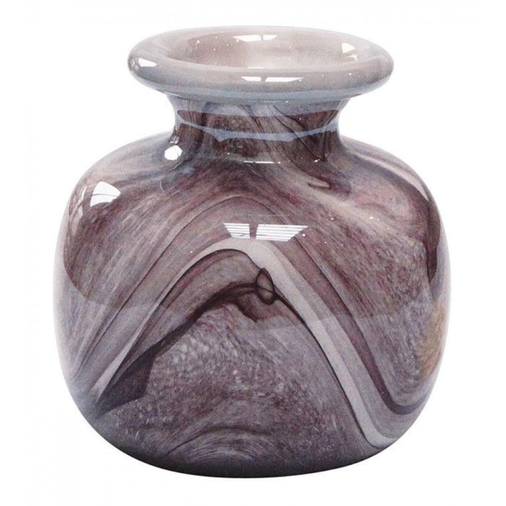 Vase en verre violet