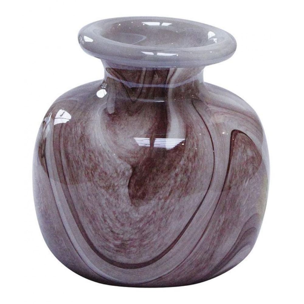Vase en verre violet