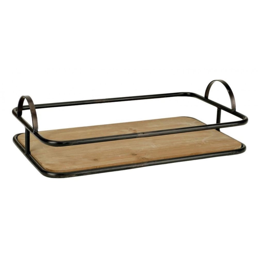 plateau en métal beige
