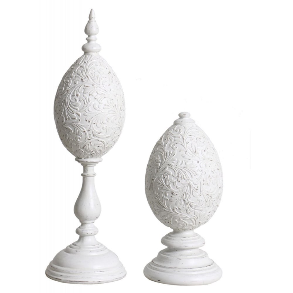 Lot de 2 oeufs décoratifs