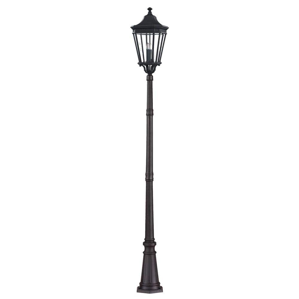 Lampadaire aluminium noir h. 257 cm