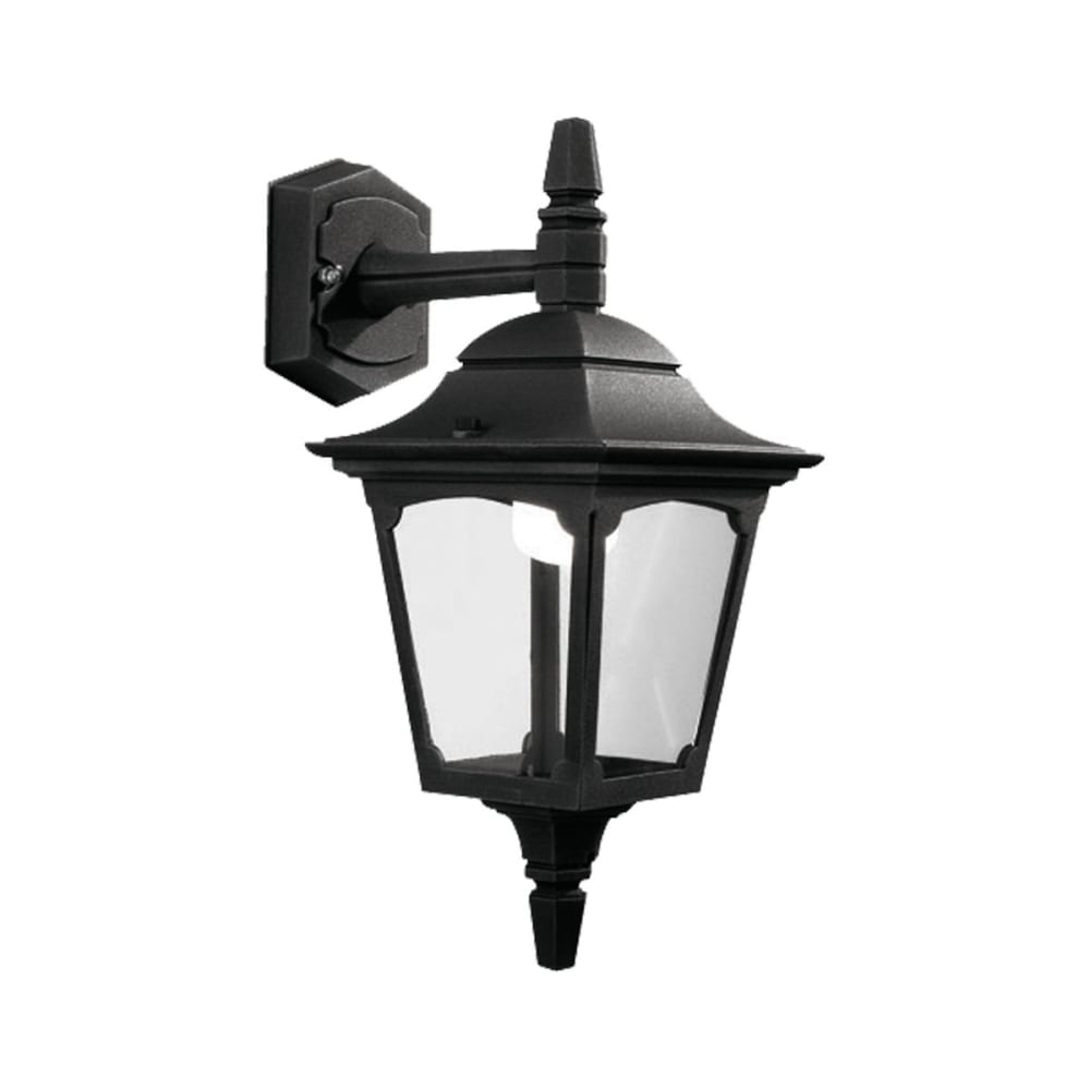 Applique murale mini noire orientée vers le bas h. 38 cm