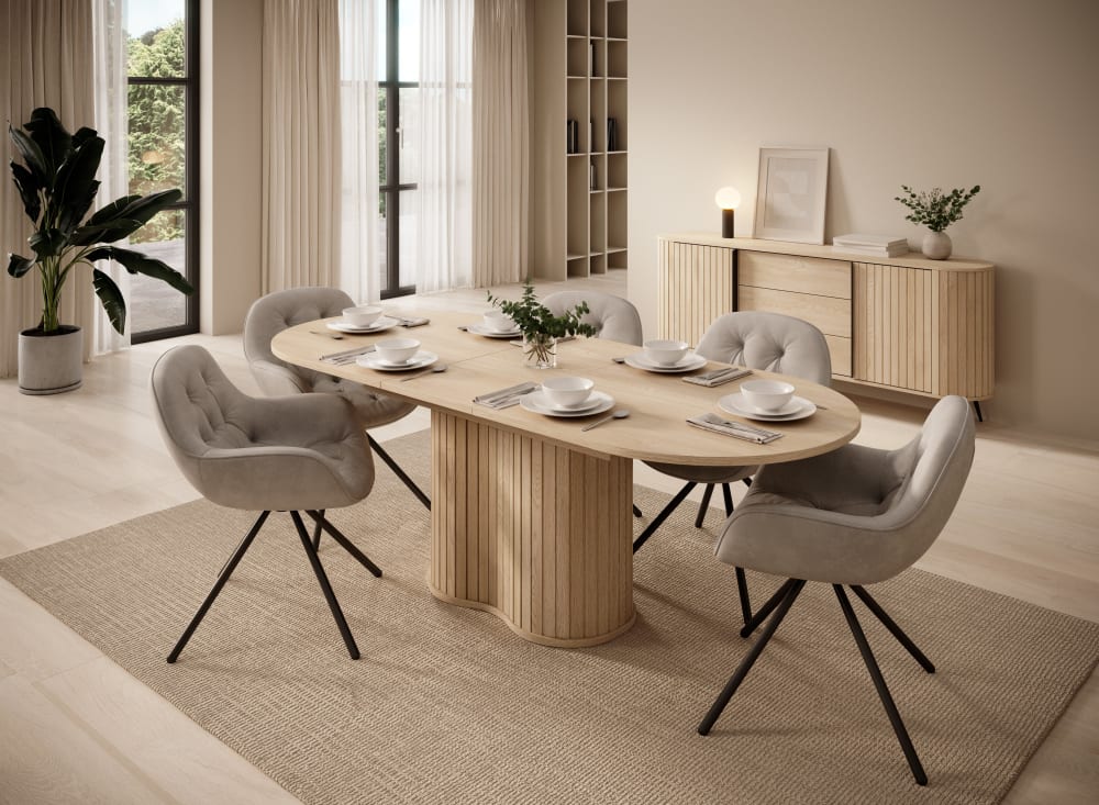 Ausziehbarer Eichentisch 180/220x90 cm - Maisons Du Monde