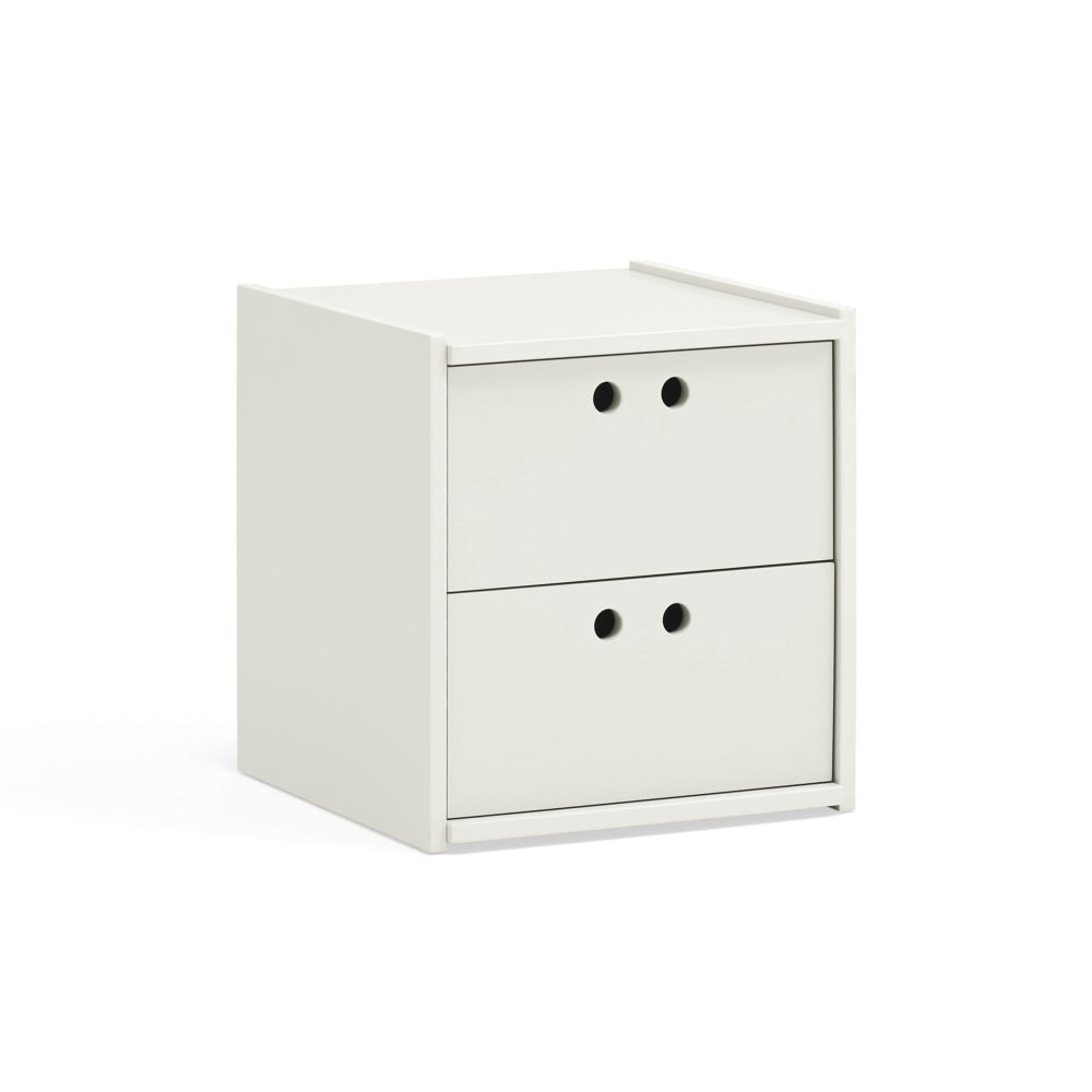 Table de chevet 2 tiroirs 40x42 cm