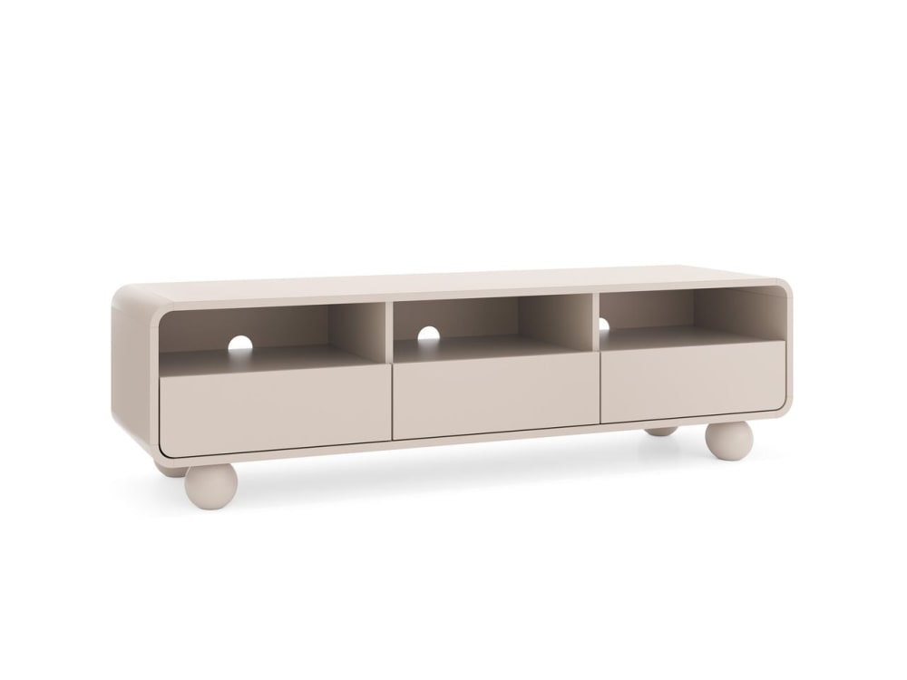 Meuble TV cachemire 3 tiroirs 160x44 cm Meuble TV cachemire 3 tiroirs 160x44 cm
