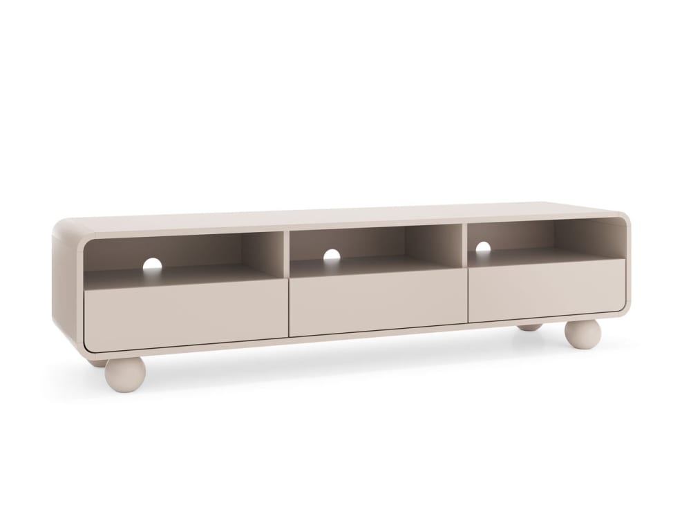 Meuble TV cachemire 3 tiroirs 180x44 cm