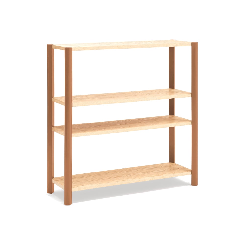 Bibliothèque ouverte 4 étagères 125x128 cm