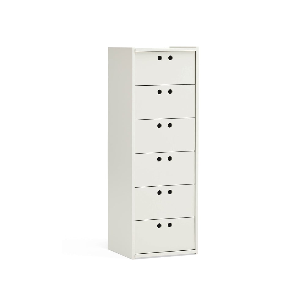 Commode haute 6 tiroirs 40 x 118 cm