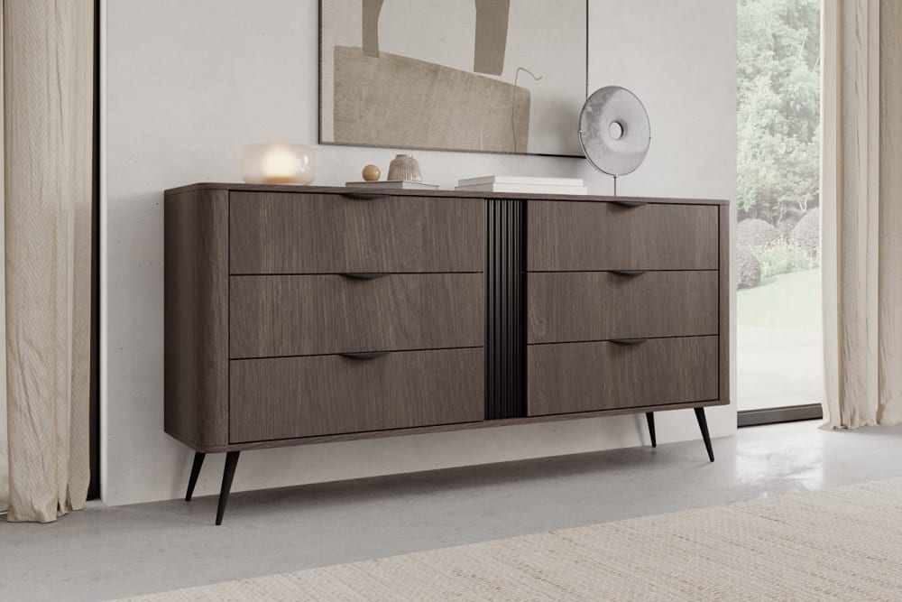 Kommode 6 Schubladen Metallbeinen 163x81 cm - Maisons Du Monde