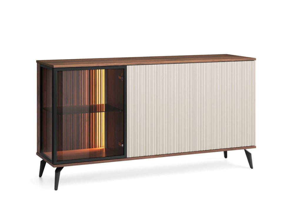 Buffet 3 portes LED intégré