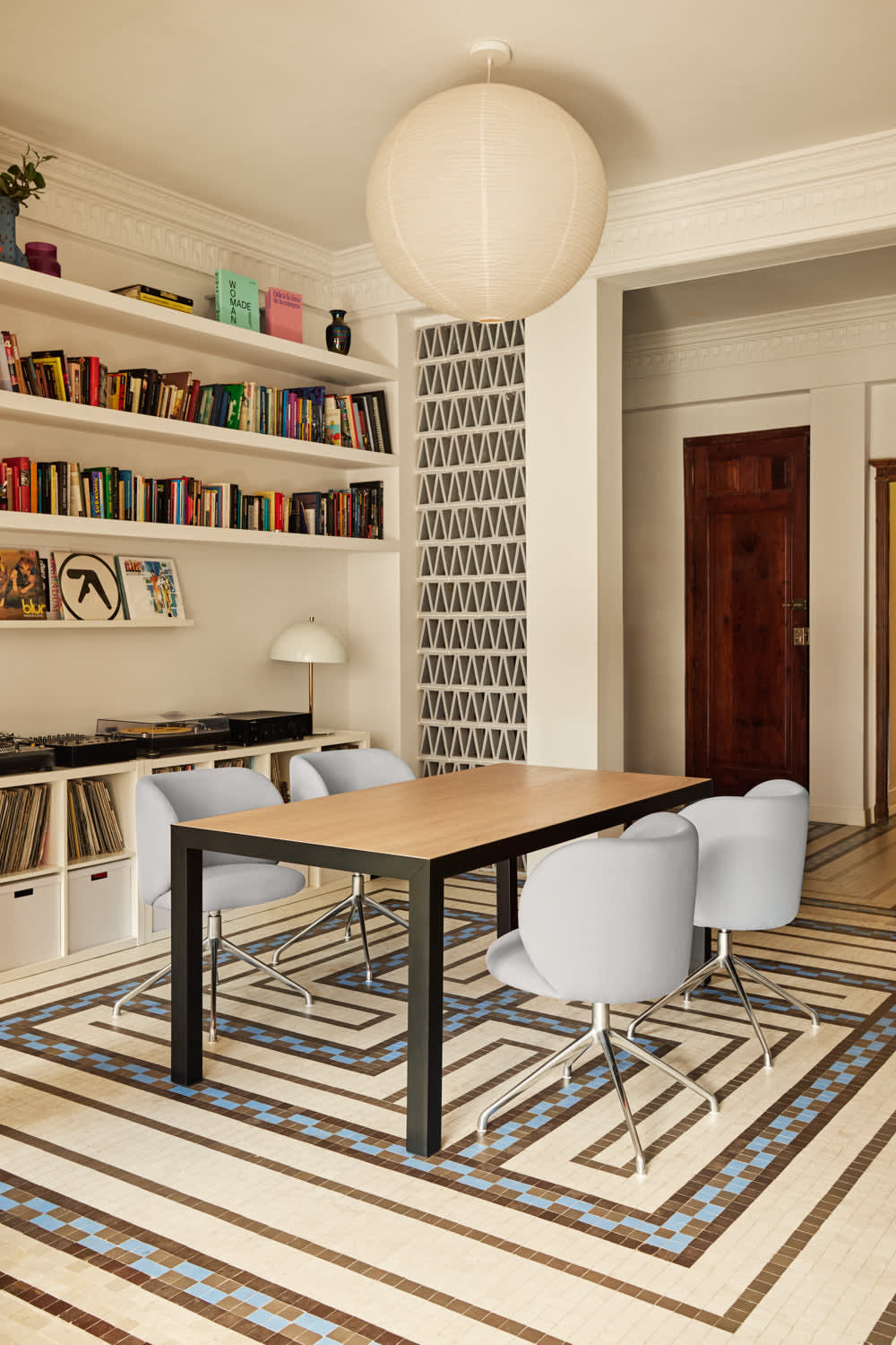 Rechteckiger Tisch mit Metallbeinen 180 x 75 cm - Maisons Du