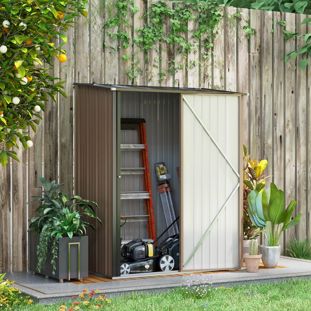 Gerätehaus Metall Braun 1,61x0,94m - Maisons Du Monde