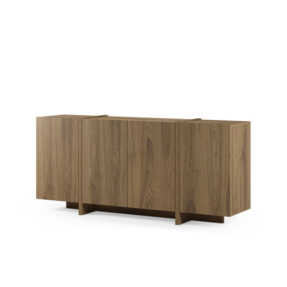 Buffet en chêne 4 portes 180x79 cm