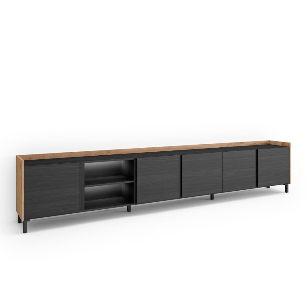 Meuble tv effet bois