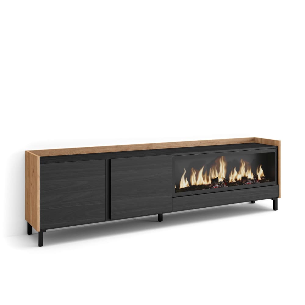 Meuble tv effet bois