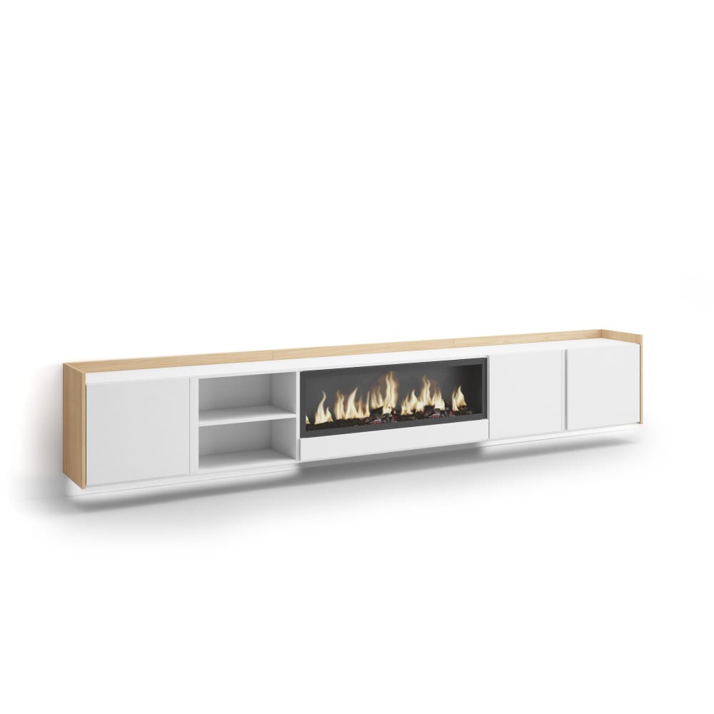 Meuble tv effet bois