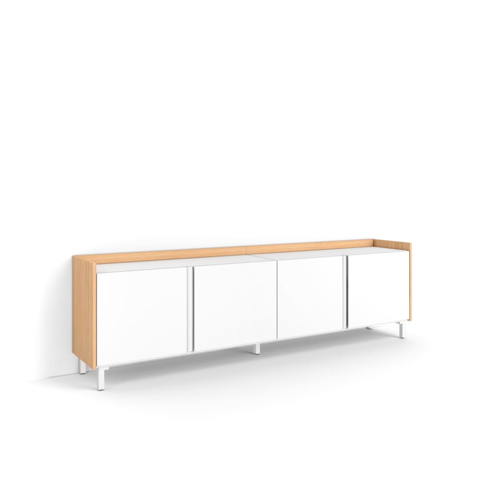 Meuble tv effet bois - pieds