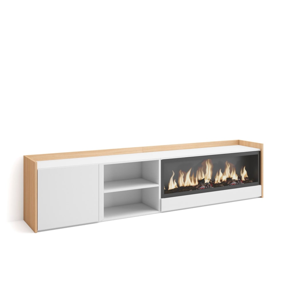 Meuble tv effet bois