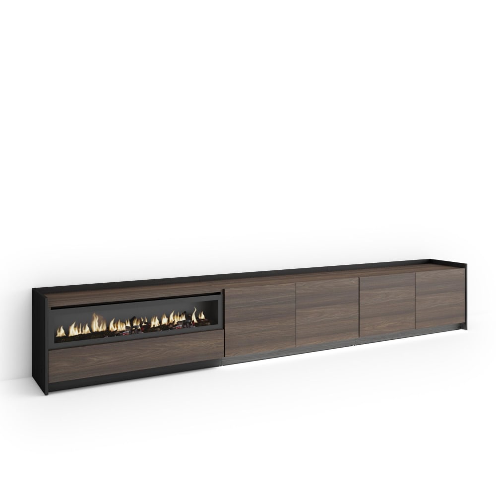 Meuble tv effet bois