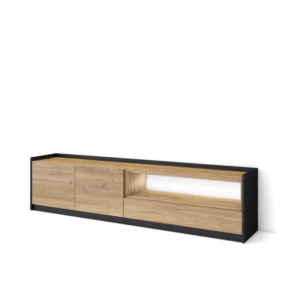 Meuble tv effet bois