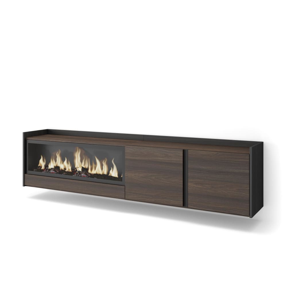 Meuble tv effet bois