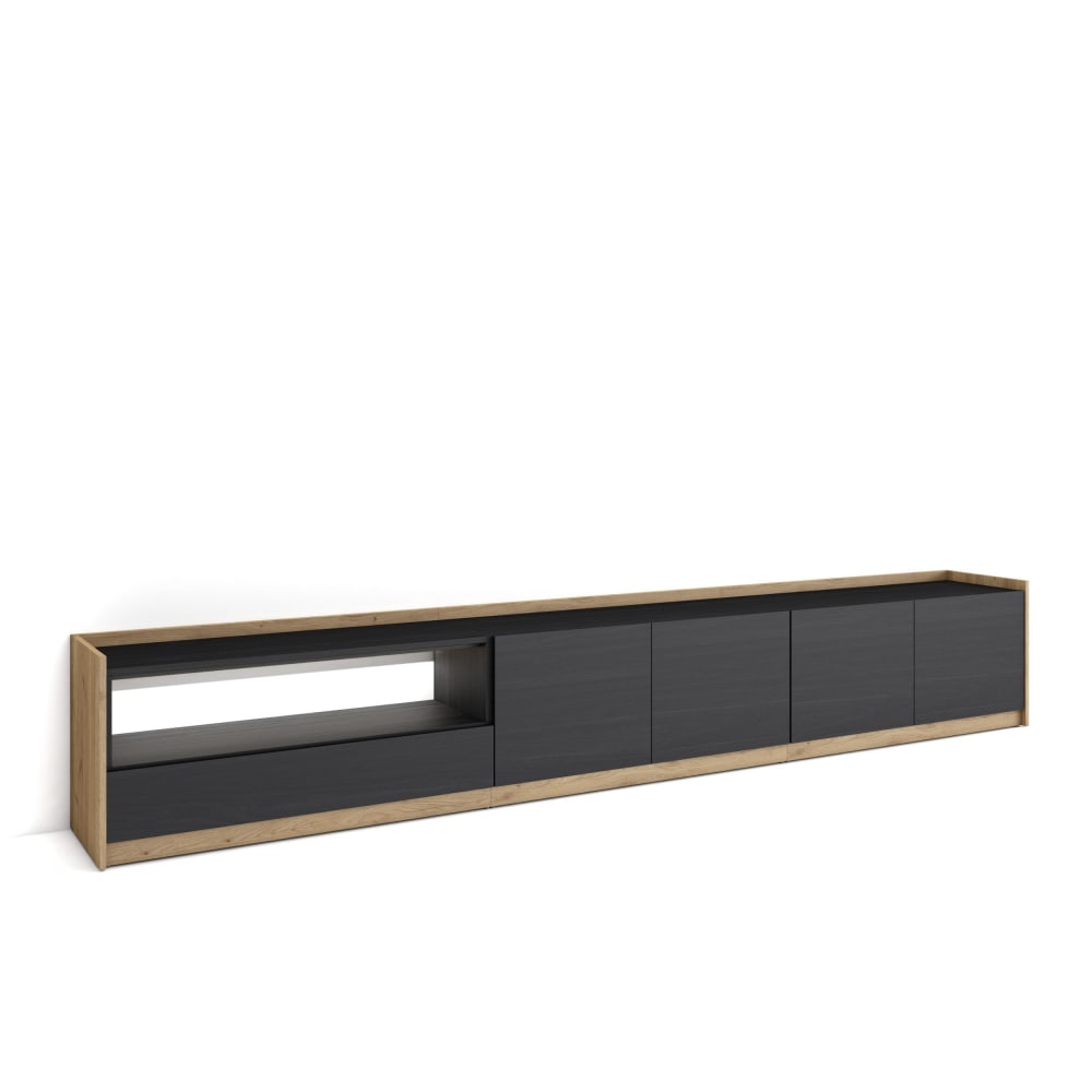 Meuble tv effet bois