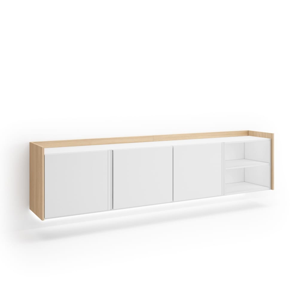 Meuble tv effet bois