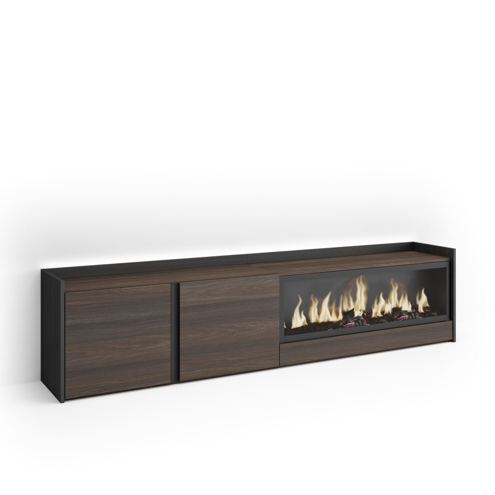 Meuble tv effet bois