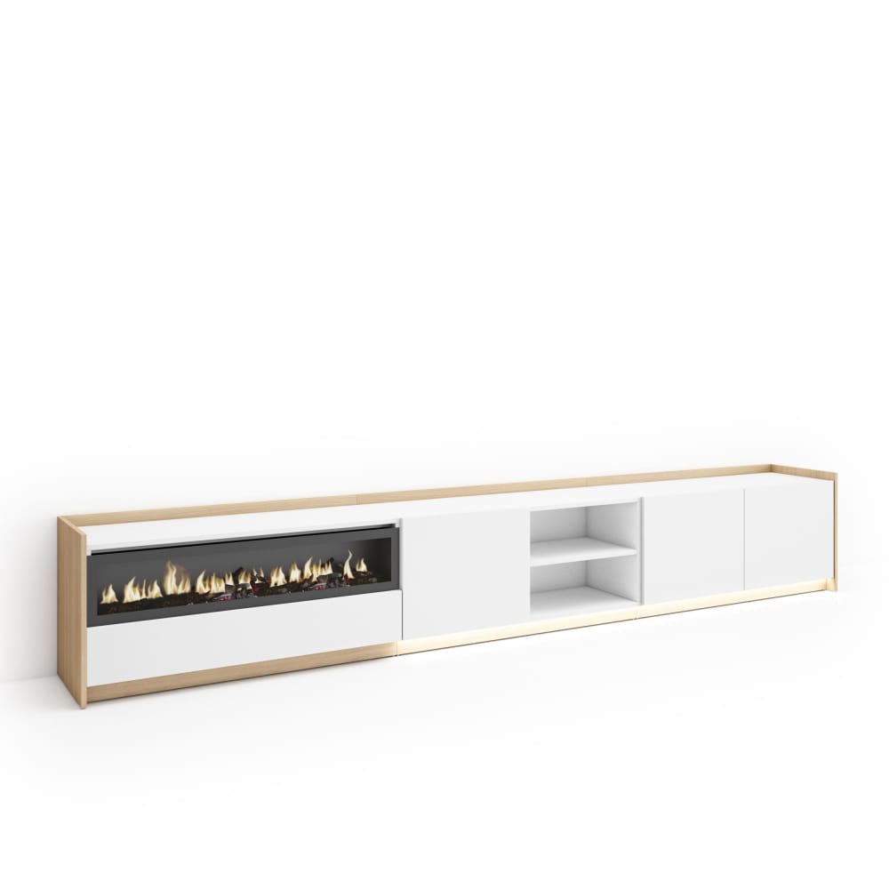 Meuble tv effet bois