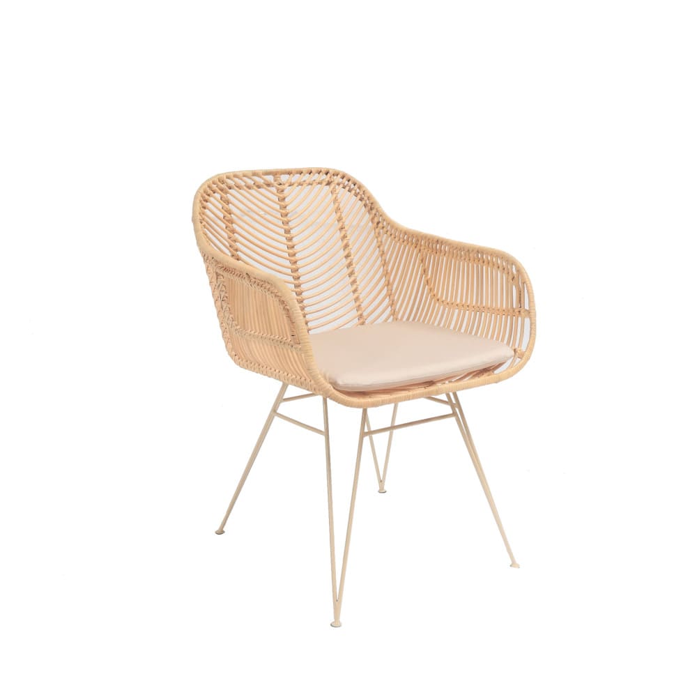 fauteuil de table en - rotin