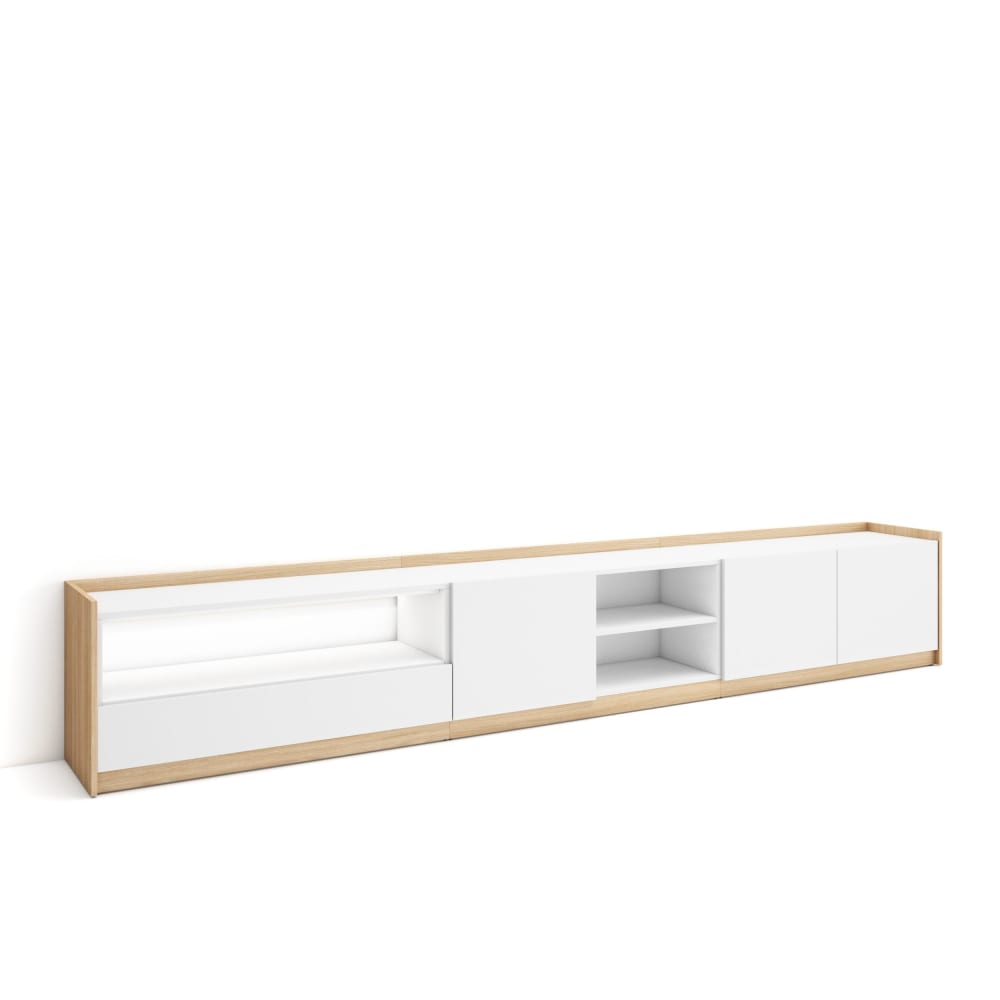 Meuble tv effet bois
