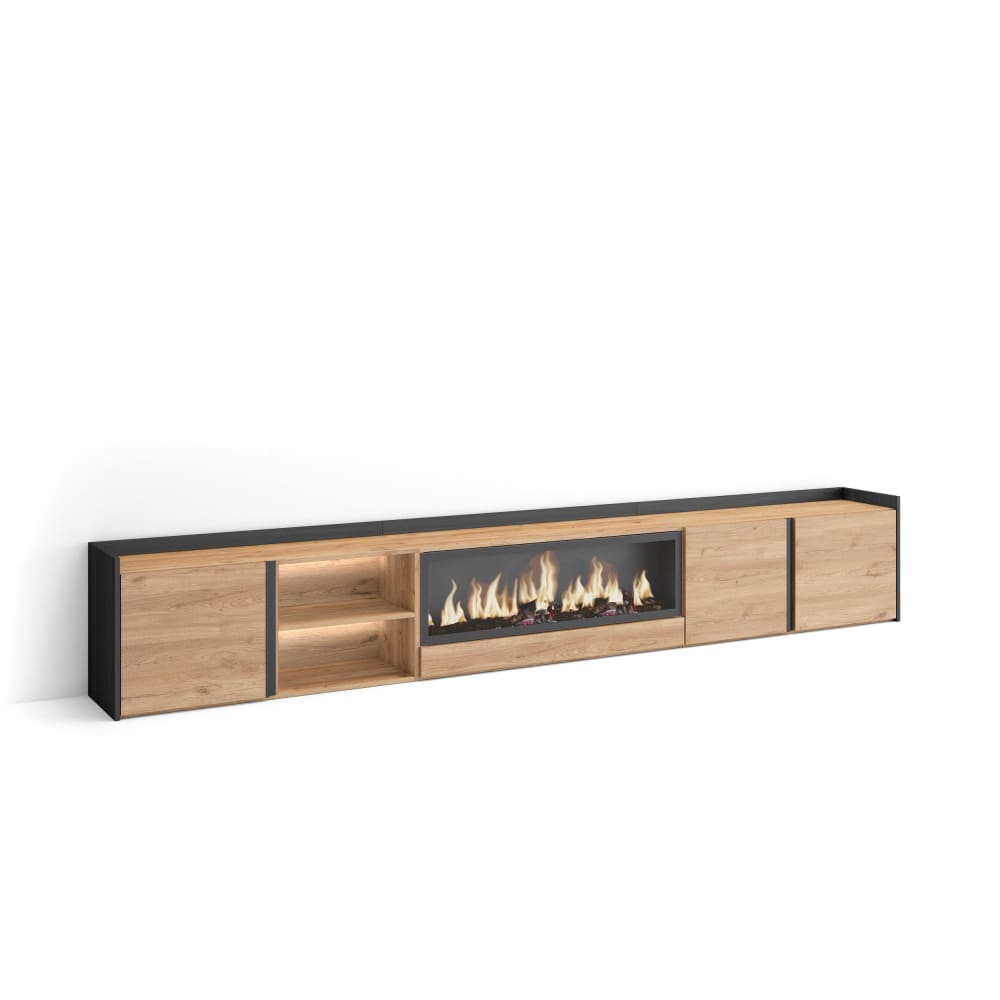Meuble tv effet bois