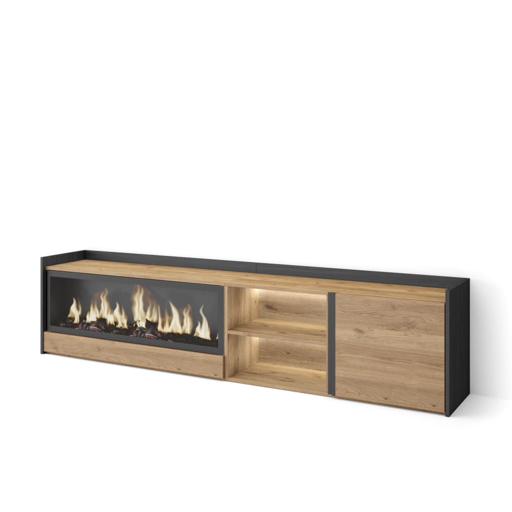 Meuble tv effet bois