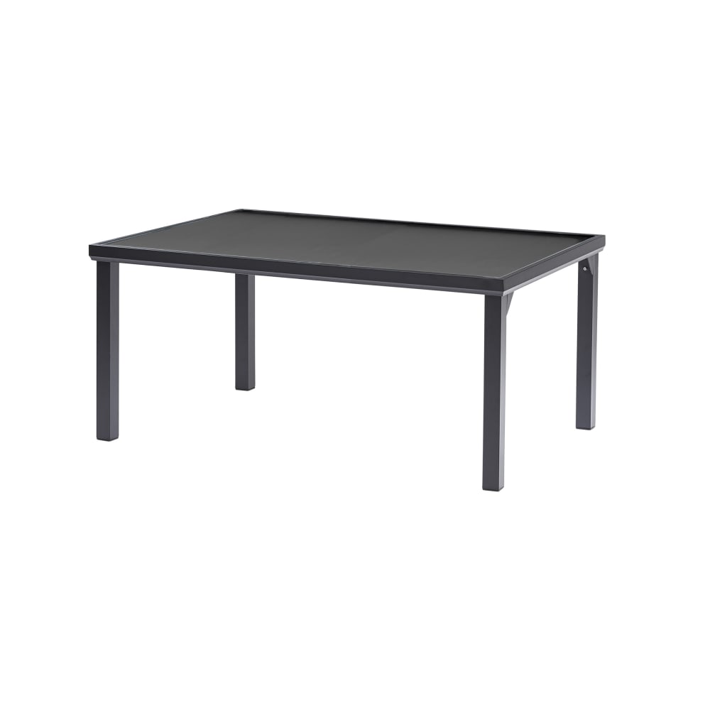 Table de jardin en aluminium - noire
