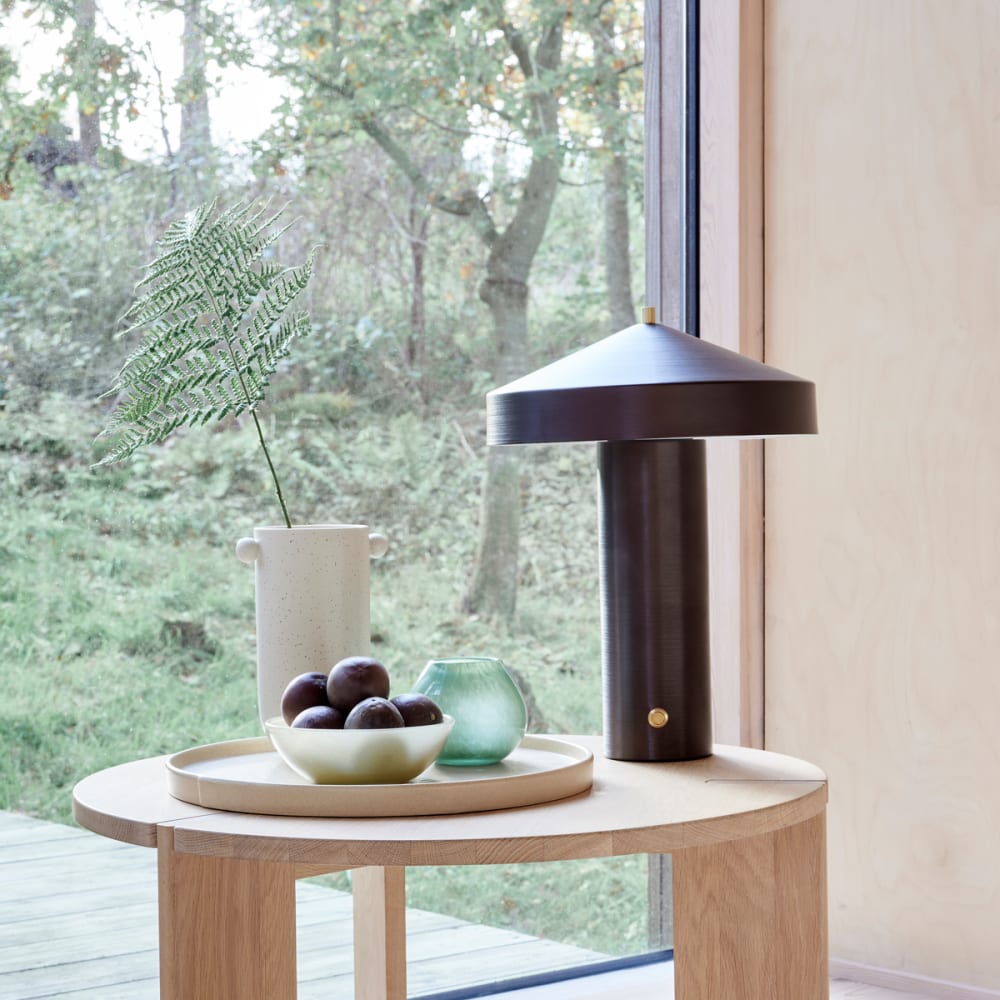 Lampe de table d’intérieur marron en métal 30×41 cm — vue 3