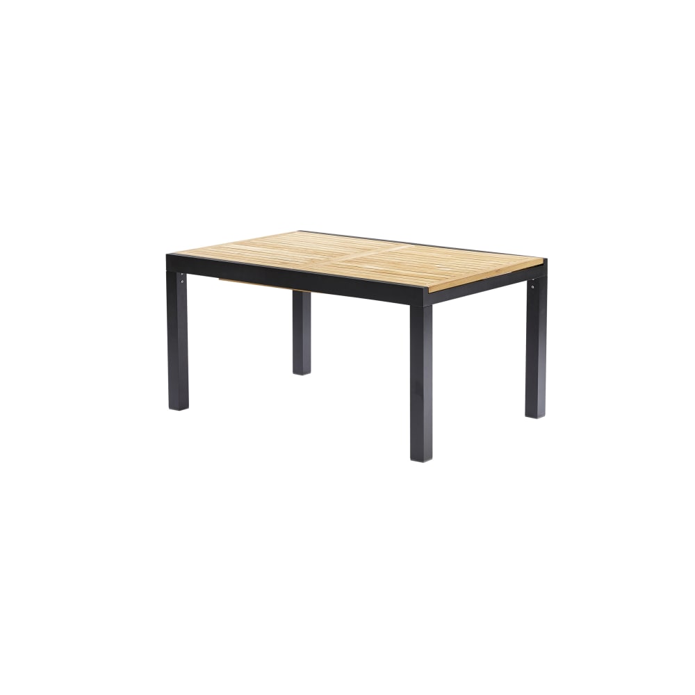 Table de jardin en aluminium - extensible teck