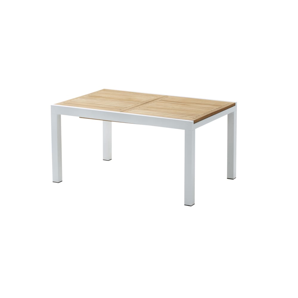 Table de jardin en aluminium - teck