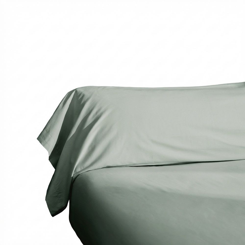 Taie de traversin percale de coton uni 43x185 cm