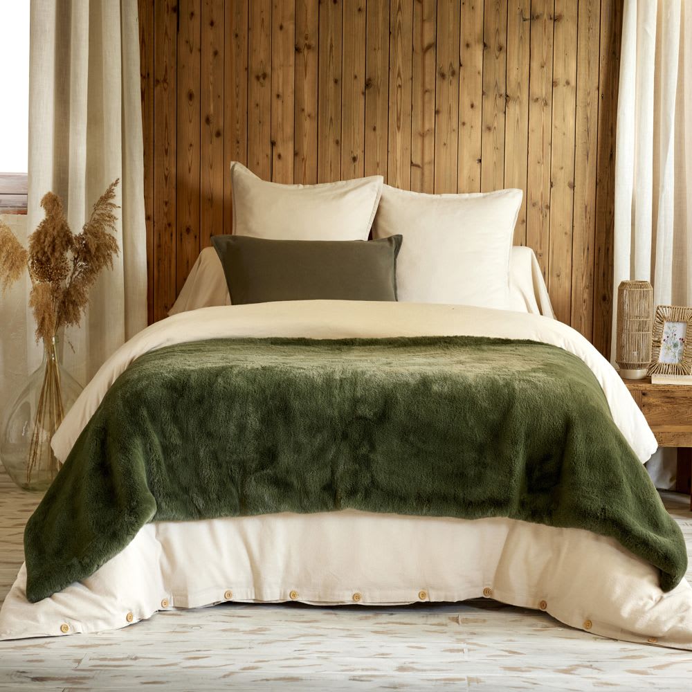 Bout de lit polyester uni 90x220 cm — vue 4