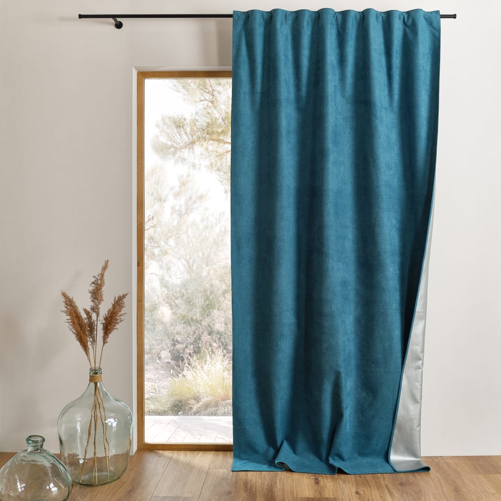 Home Maison 3-in-1-Sommer-Thermo- und Verdunkelungsvorhang style modern Blau Pes - Polyester