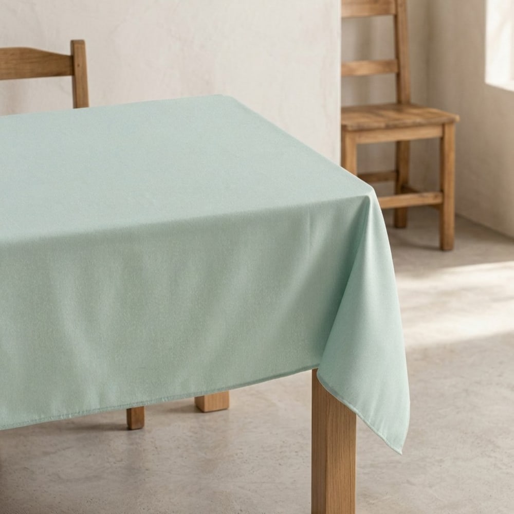 Gamusi Strukturiert Abwaschbare Tischdecke, Hellblau 140x100 cm style landhaus Öko-Tex Zertifikat - Pes - Polyester
