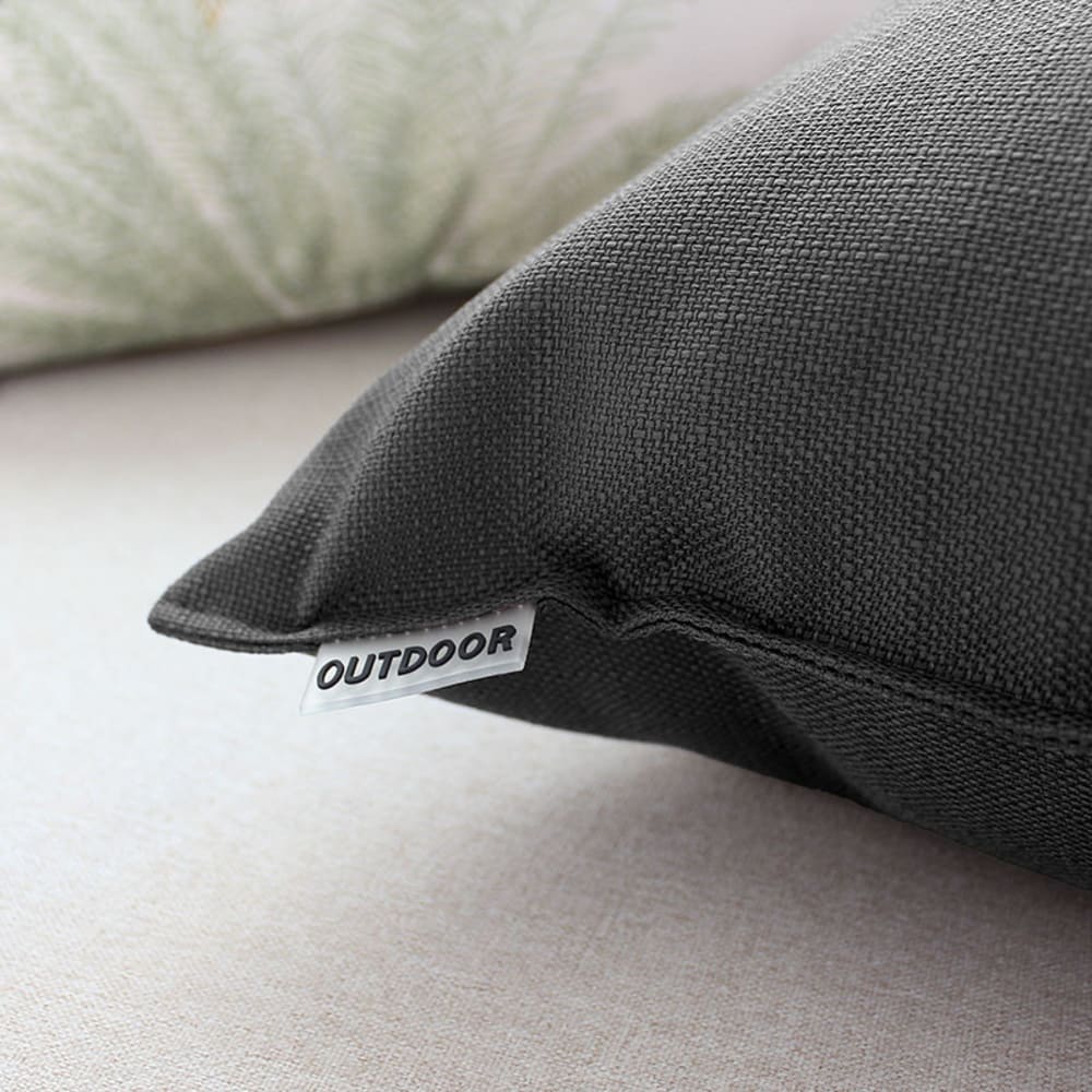 Coussin outdoor anti uv et déperlant uni gris 60x60 cm - Maisons du Monde