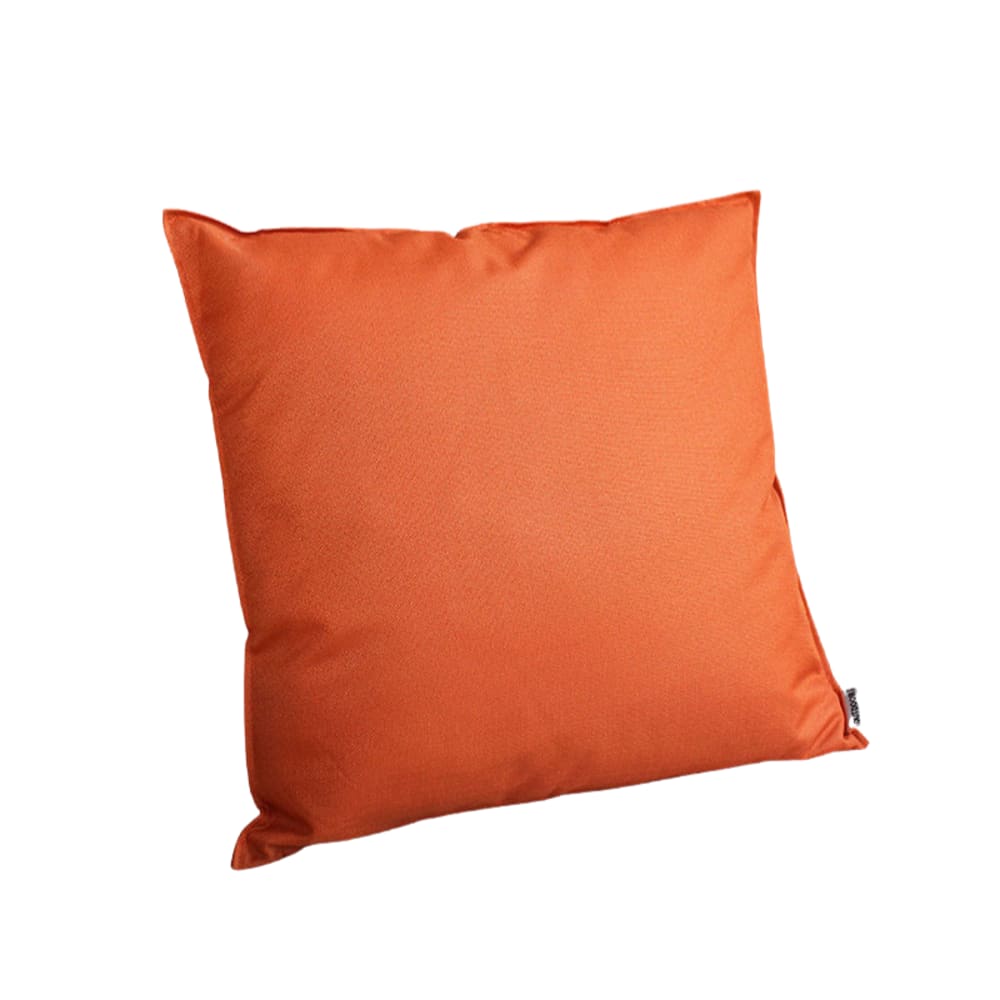 Coussin outdoor anti uv et déperlant uni orange 60x60 cm